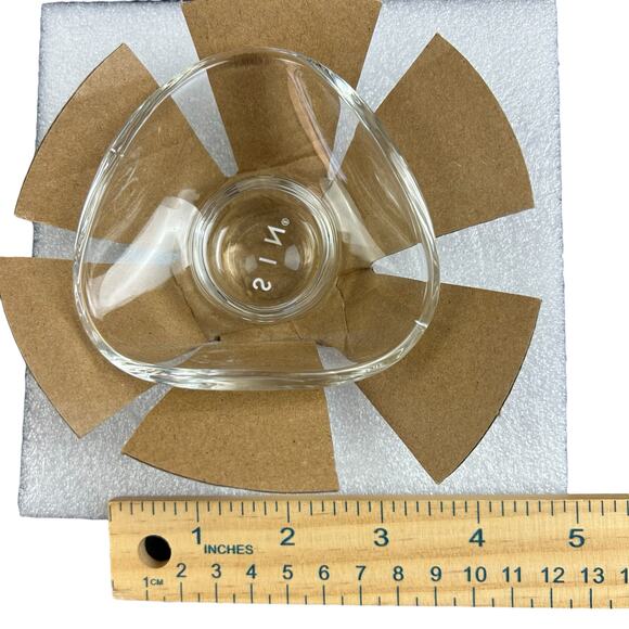 SIN Urch Glass Decorative Set of 3 Bowls Clear Dishwasher Safe Snacks Candy Dish - Picture 13 of 13